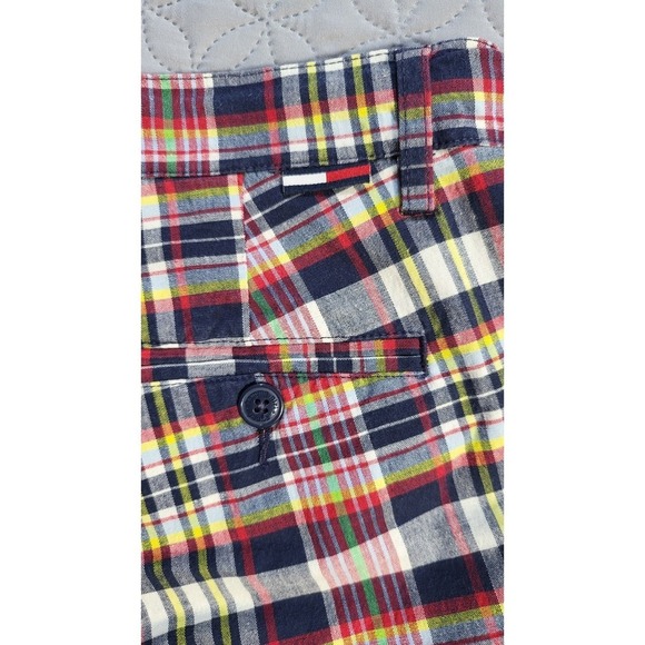 Vintage Tommy Hilfiger Carpri Plaid Pants Colorful Casual Preppy Pocket Size 5 - Picture 8 of 10